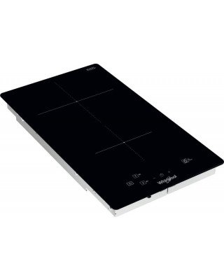 Индукционная варочная панель Whirlpool WSQ0530NE, Touch, 28 x 52 см, «6th Sense», черное стекло