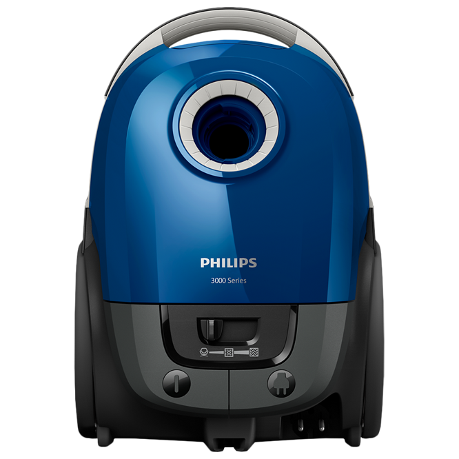 Пылесос с мешком Philips XD3110/09, 900 Вт,79 дБ, синий