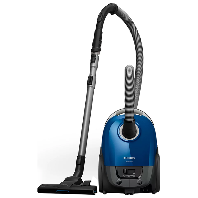 Пылесос с мешком Philips XD3110/09, 900 Вт,79 дБ, синий