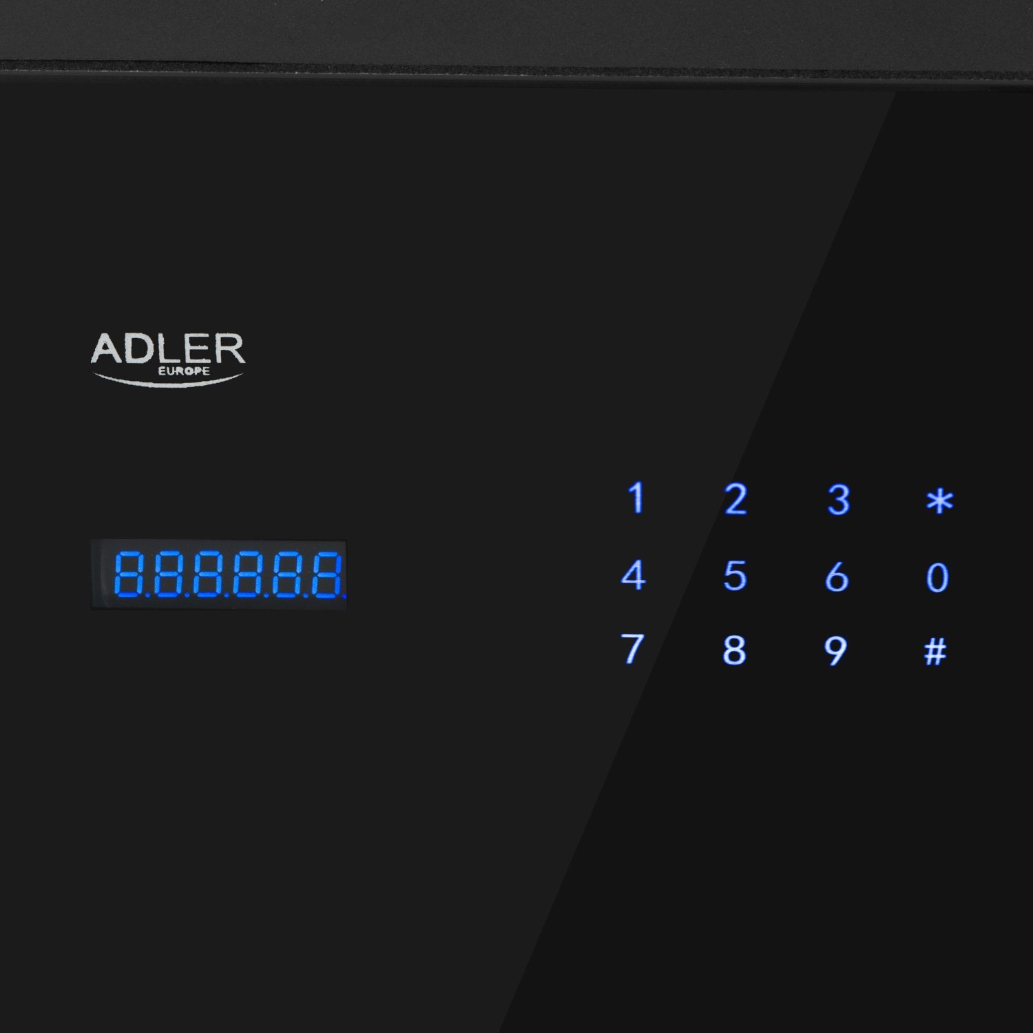 Сейф Adler AD 1044 с выдвижным ящиком, сенсорной панелью и сканером отпечатков пальцев