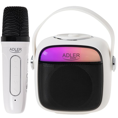 Караоке-колонка с микрофоном Adler AD 1199w, Bluetooth, USB
