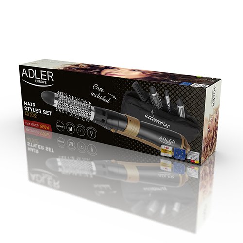 Стайлер для волос Adler AD 2022, 1200 Вт, 6 насадок