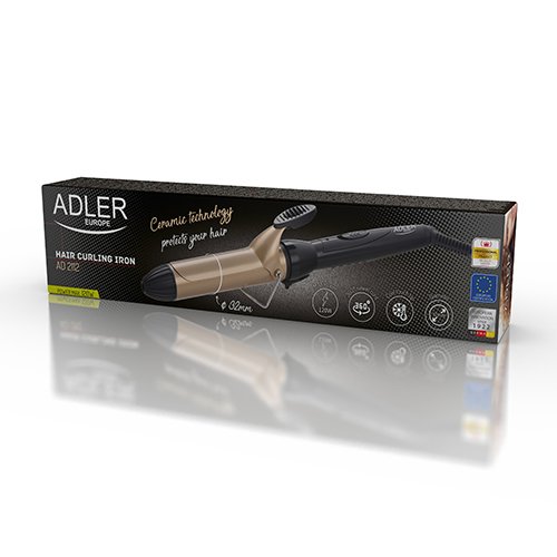 Плойка для волос Adler AD 2112, 120 Вт, 32мм