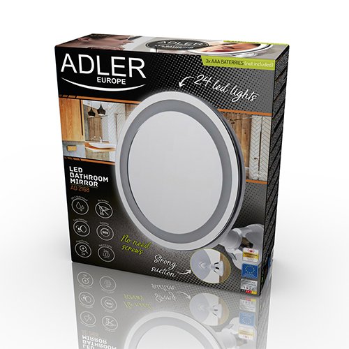 Зеркало косметическое Adler AD 2168 со светодиодной подсветкой