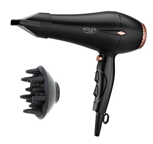 Фен для волос Adler AD 2244, 2000Вт, 2 скорости, 3 режимами нагрева