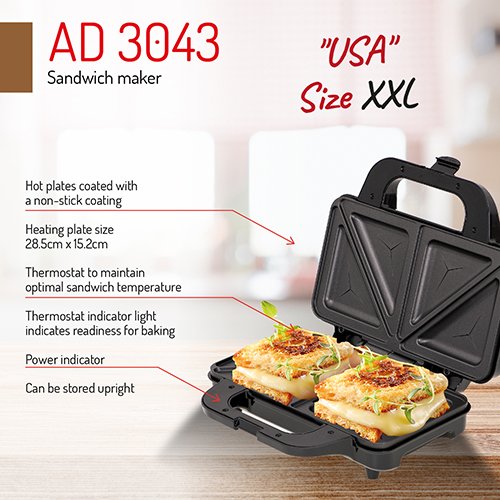 Сэндвичница Adler AD 3043