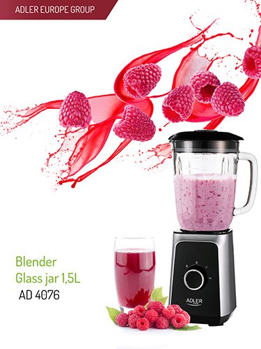 Блендер Adler AD 4076, 1000 Вт, 1.5 л, черный