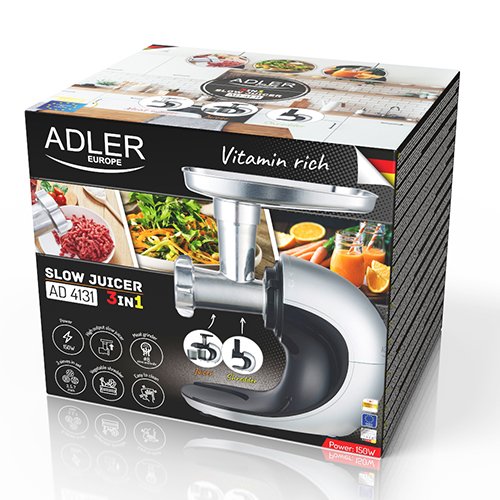 Мясорубка, соковыжималка, овощерезка 3в1 Adler AD 4131