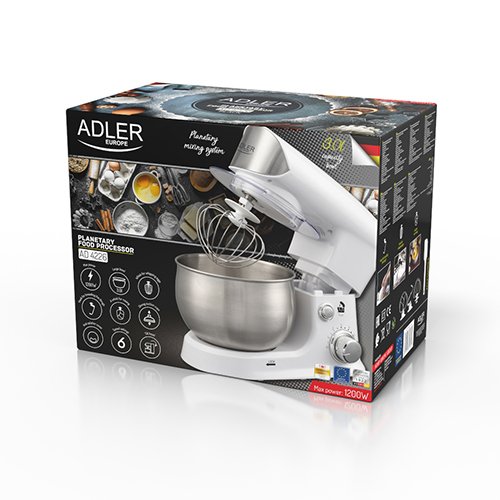 Планетарный кухонный комбайн Adler AD 4226, 1200Вт