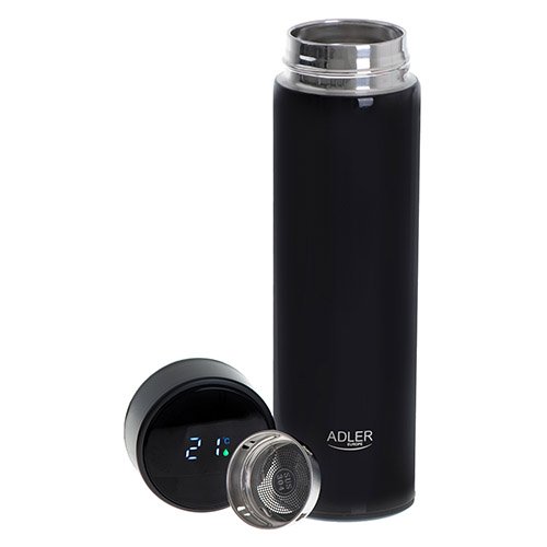Термос Adler AD 4506bk, 473мл, со светодиодным сенсорным дисплеем
