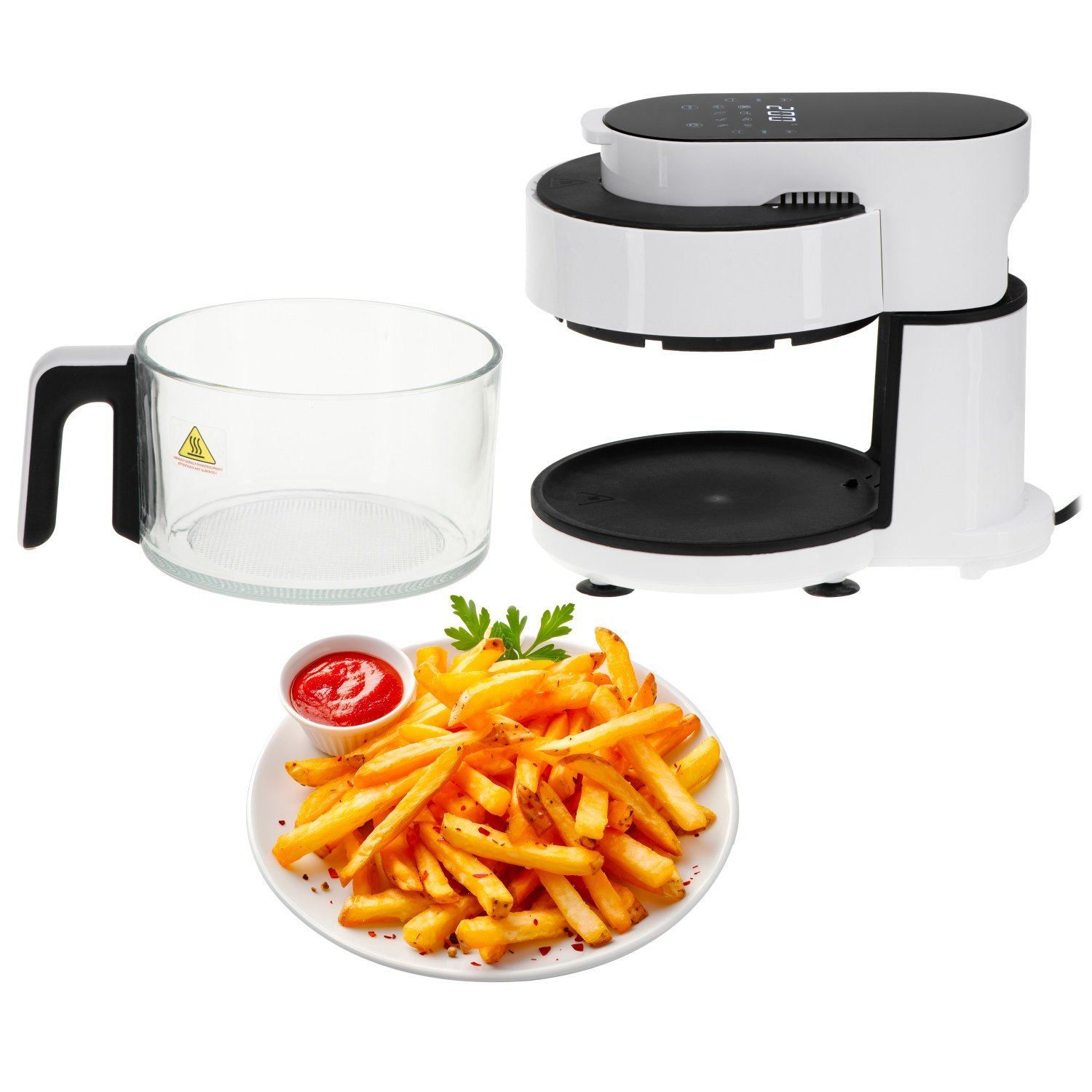 Friteuza cu aer cald Adler AD 6316 3,0 l, 1400W, alb