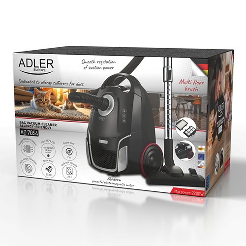 Пылесос с пылесборником Adler Classic AD 7054, гипоаллергенный