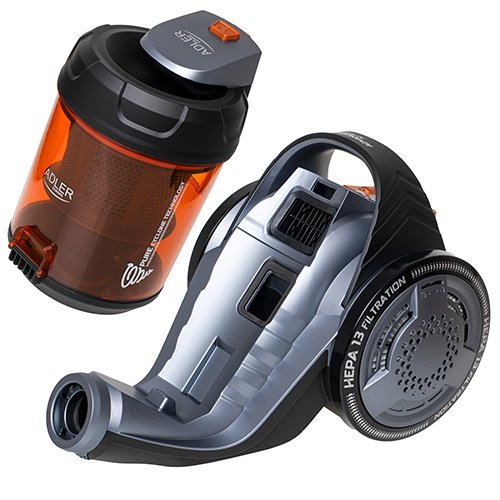 Контейнерный пылесос Adler AD 7065, 1.6л, 700Вт, 80дБ