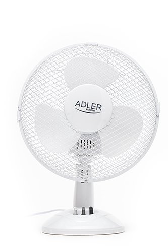 Вентилятор настольный Adler AD 7302, 45 Вт, диаметром 23 см, 2 режима скорости