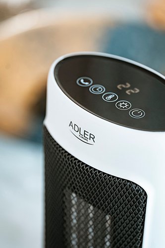 Тепловентилятор колонный керамический Adler AD 7738, 2000 Вт, пульт ДУ + Таймер