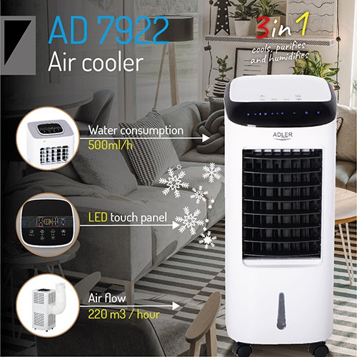 Воздухоохладитель 3 в 1 с пультом Adler AD 7922