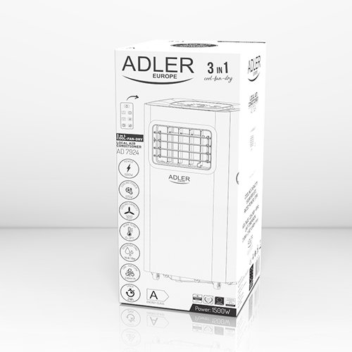 Портативный кондиционер Adler AD 7924, 5000 BTU
