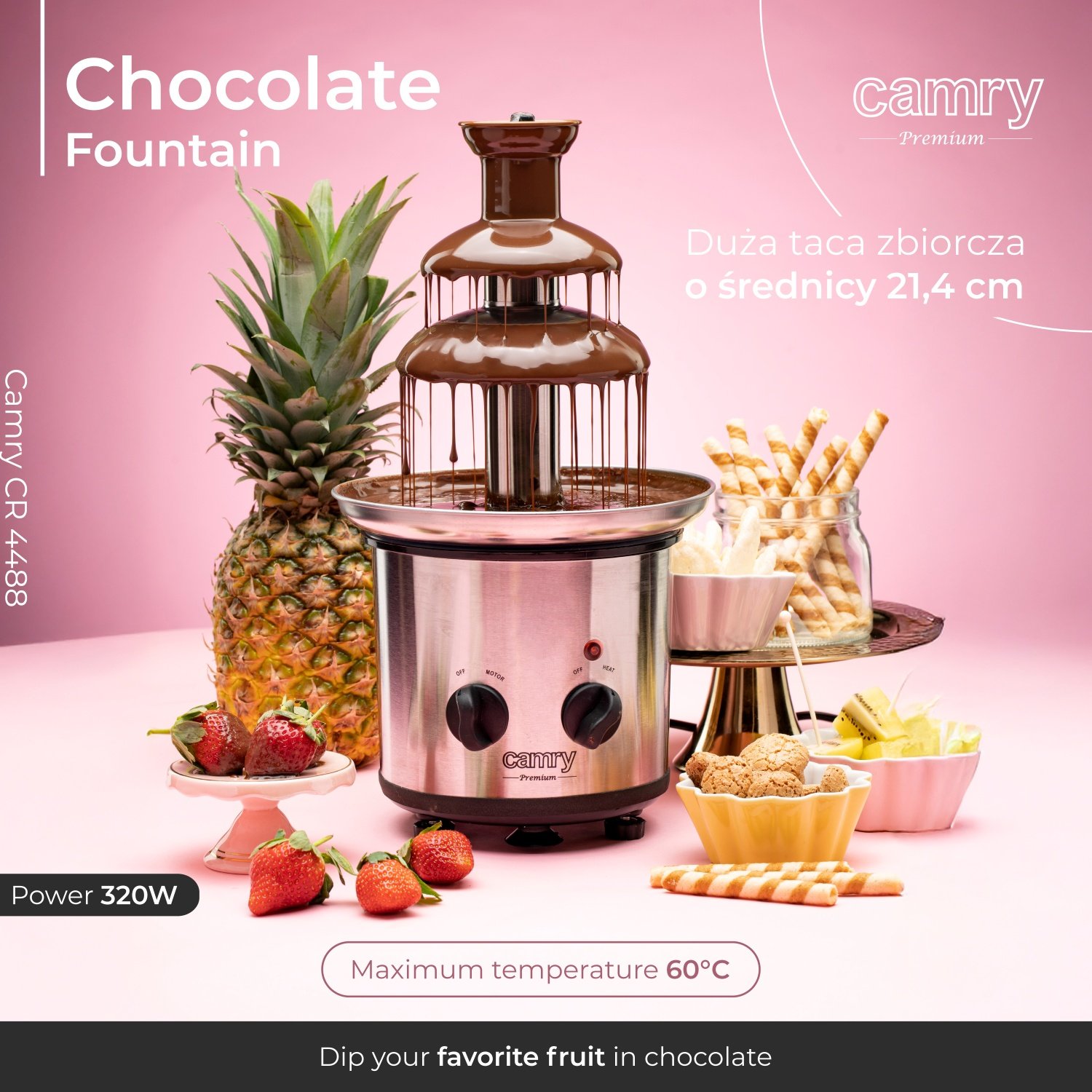 Fantana de ciocolata Camry CR 4488