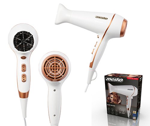 Фен для волос Mesko MS 2250, 2100Вт, 2 скорости, 3 режимами нагрева