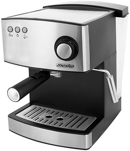 Рожковая кофеварка Mesko MS 4403, 850 Вт, 15 бар, нержавеющая сталь