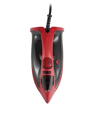 Утюг с паром Mesko MS 5031, керамическая подошва, 3000W, красный