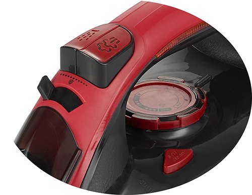 Утюг с паром Mesko MS 5031, керамическая подошва, 3000W, красный