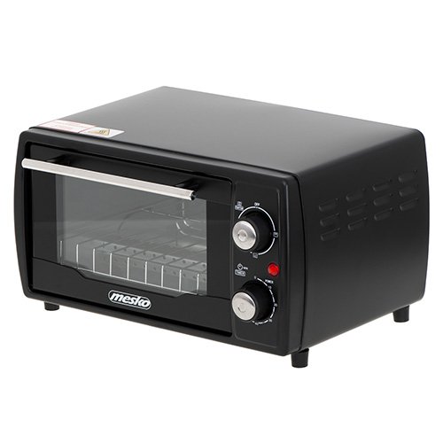 Электрическая печь Mesko MS 6013, 1000Вт, 250 градусов, 9л, Таймер, Гриль, Черный