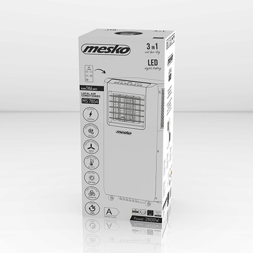 Портативный кондиционер Mesko MS 7854, 9000 BTU