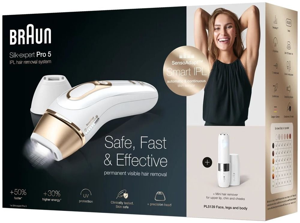 Фотоэпилятор Braun Silk-expert IPL Pro 5 PL5139