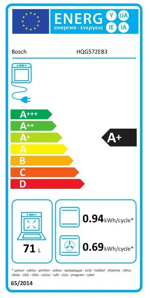 Духовой шкаф электрический Bosch HQG572EB33 Серия I 4