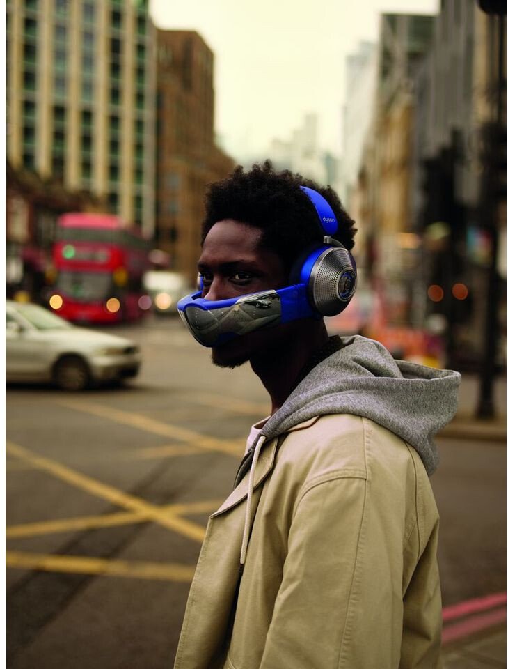 Беспроводные наушники с функцией очистки воздуха Dyson Zone Blue, Bluetooth, Noise cancelling, ANC