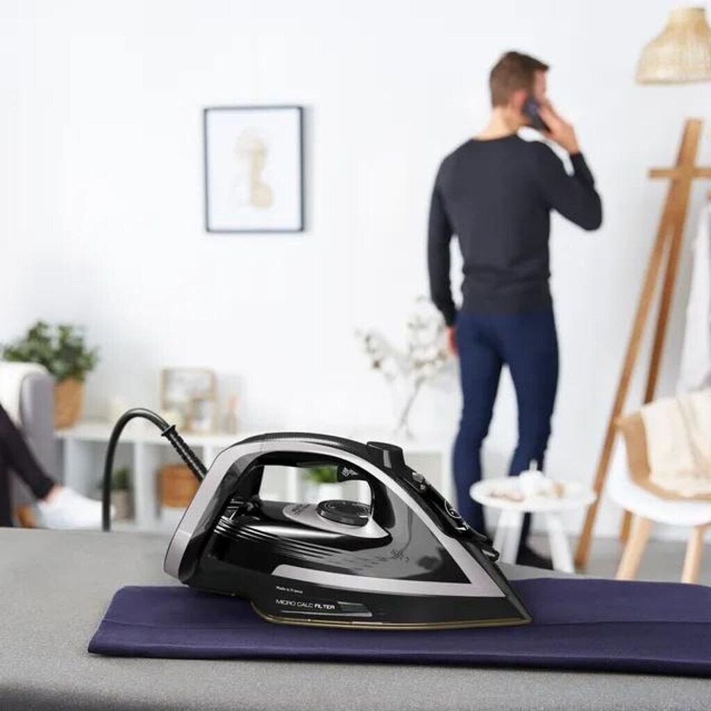 Утюг с паром Tefal Puregliss FV8062, 3000 Вт, Durilium AirGlide, черный/серый