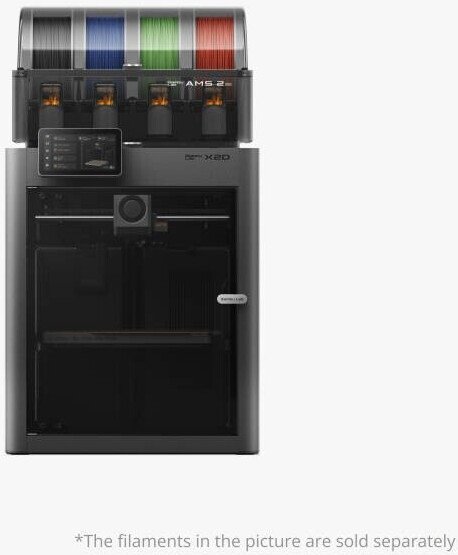 3D-принтер с двойным экструдером и многоматериальной системой AMS 2 Pro Bambu Lab X2D Combo