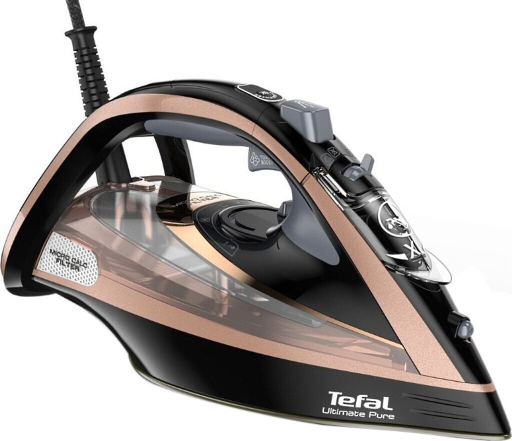 Утюг с паром Tefal Ultimate Pure FV9845E0, 3200 Вт, 260 г/мин, 350 мл, Durilium AirGlide, Autoclean