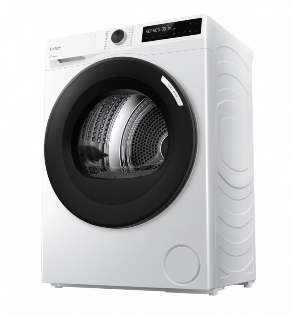 Uscator de rufe Candy ProDry 500 BRS 7N2BX-S, Pompa de caldura, 7 Kg, Class D, Alb, Control si continut avansat (Wi-Fi + BLE)
